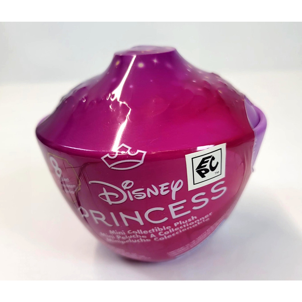 Disney‎ Princess Mini Collectible Plush Surprise Teacup Capsule Toy Pink Sealed